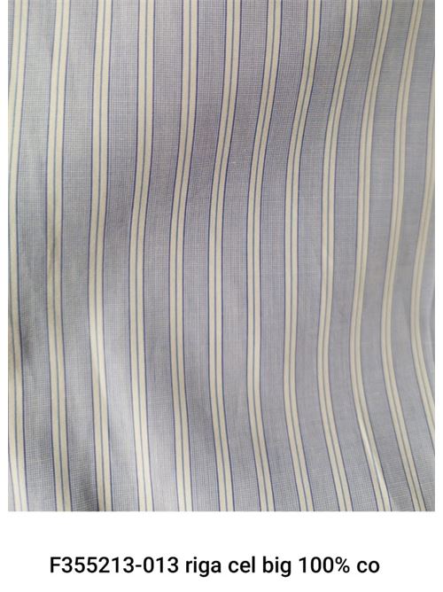 Tessuto a righe celesti Laboratorio Capri | CIALORIGAAZZ